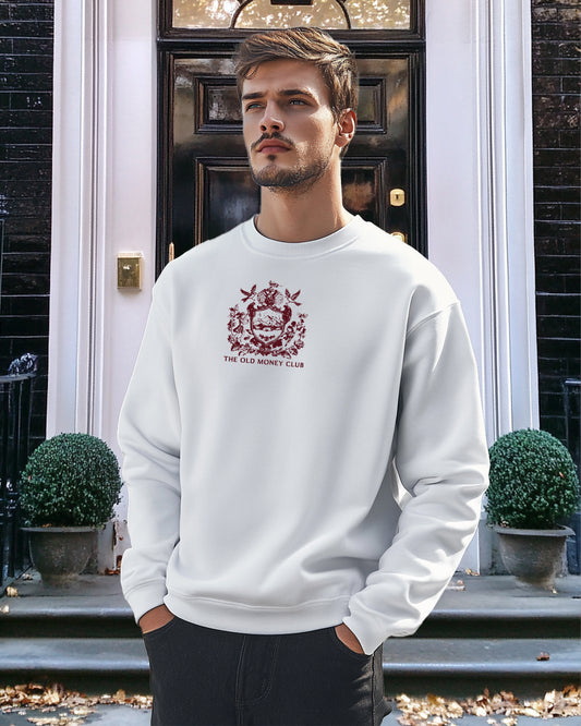 Heritage Premium Arctic Sweatshirt with Burgundy Embroidery