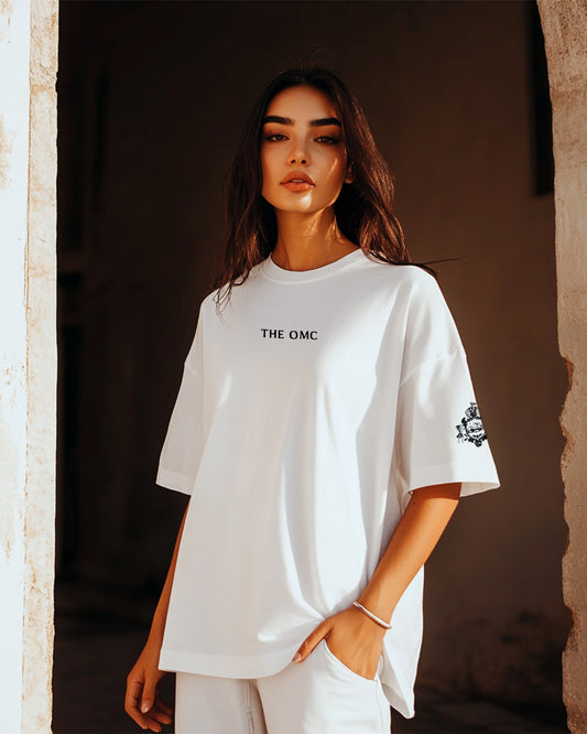 Signature Artic Oversized T-shirt with Onyx Embroidery